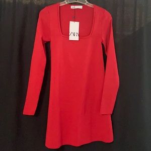Zara knit mini dress